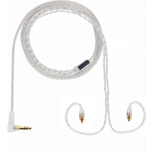 ALO Super Litz 4 Core Audio HIFI Cable Solaris Earphone Cable 3.5/2.5/4.4 MM Plug Jack MMCX Headset Headphone Balanced Cables