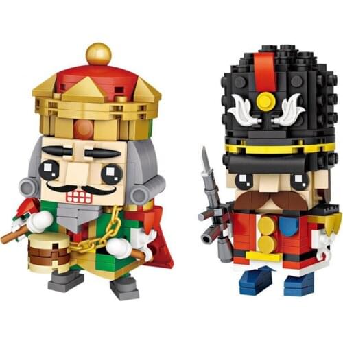 LOZ puppet story Nutcracker mini diamond building block lovely big head cartoon Soldiers and kings bricks toys for kids gifts