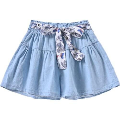 4-10 Years Girls Summer Shorts Clothes Teens Denim Shorts Soft Cotton Casual Clothes Baby Childrens Shorts