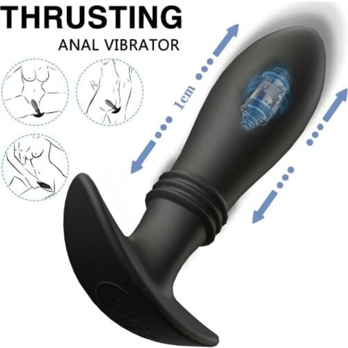 Prostate Massager Wireless Anal Vibrator For Women Men Stretch Remote Control Anal Plug Intimate Goods Sex Toys For Adults Gay