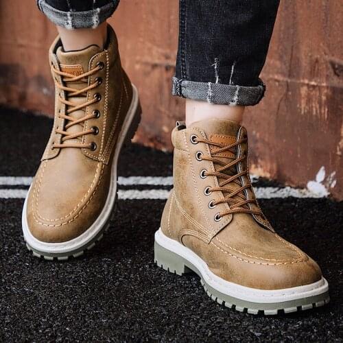 Men Boots Autumn Early Winter Boots Men Shoes Cool Young Men Boots Fashion Street Male Footwear Single Ankle Boot rtg5