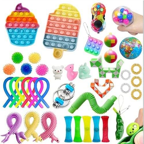 Fidget Toys Pushs Bubble Fidget Toys Pack Sensory Anti stress Squishy dimpleps Figet Toys Adult Children Autism Antistress Toy