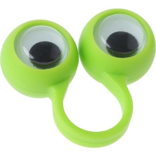 New 10 Pcs Eye Finger Puppets Eye Rings Kids Baby Toys Gift Slime Accessories