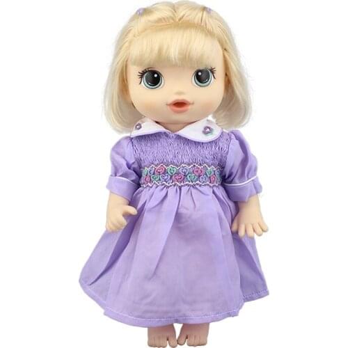 2021 NEW Fashion dresses for 12 Inch 30CM baby alive doll Toys Crawling Doll accessories