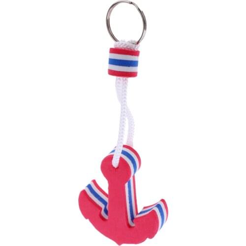 Anchor Shaped Foam Floating Key Ring Water Buoyant Keyring Boating Yachting Sailing Rowing Keychain Tool