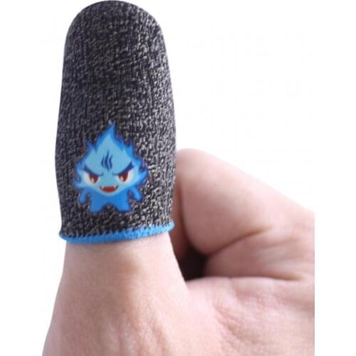 2pcs Finger Cover Breathable Game Controller Finger Sleeve For Pubg Sweat Proof Non-Scratch Touch Screen Gaming Thumb Gloves