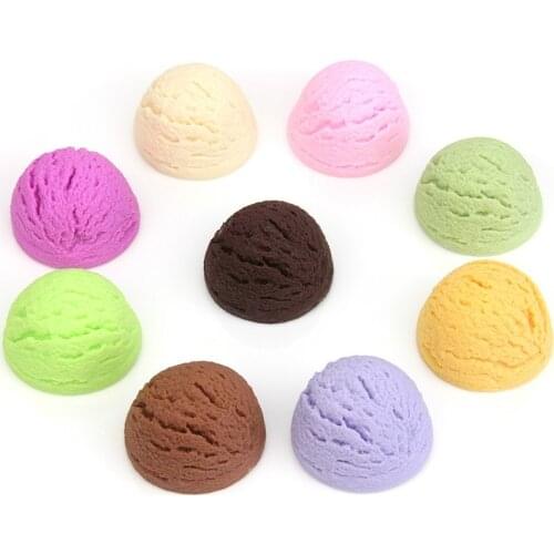 Festive Party Supplies Artificial Decorations Foods Color PVC Simulation Ice Cream Ball Decorative Food Model Decoration Props