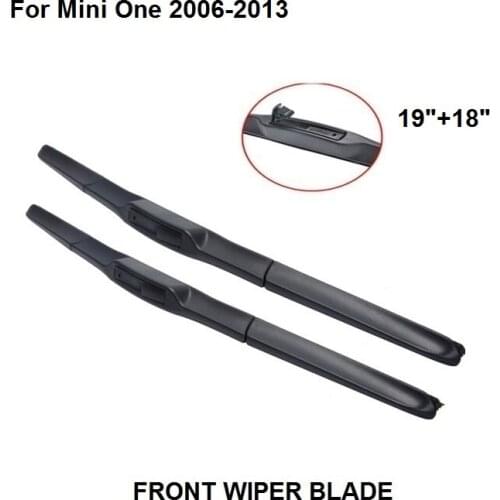 Wiper Blade For Mini One 2006-2013 19"+18" Car Accessories For Auto Cars Rubber Windscreen Windshield Blade