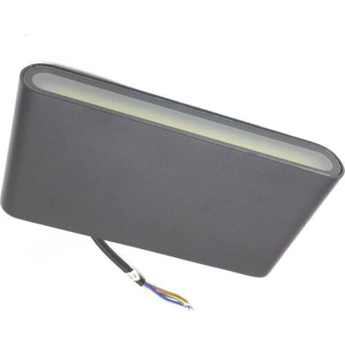 1pcs/lot IP65 Watrproof black wall lamp 12W AC85-265v LED Spot Light Garden Square Yard Flood Lamp With IR Remote