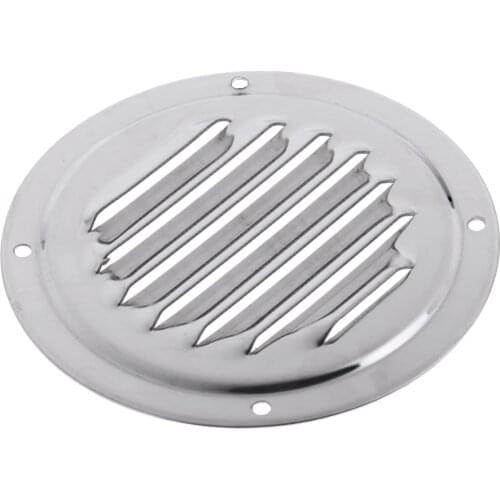 Pack of 8 Polished Stainless Steel 4 inch 100mm Round Louvered Vent for Marine Boat Yacht RV Caravans Ventilation