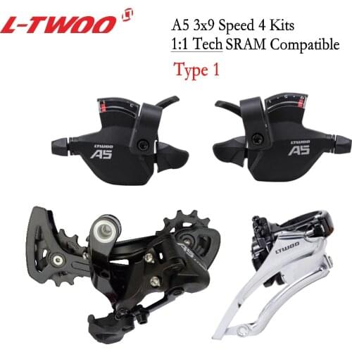 LTWOO A5 3x9 Rear Derailleur Trigger Shifter lever Front Derailleur for MTB mountain bike Fat Bike speed 18S 27S bicycle