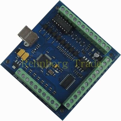 Factory outlets 100KHz CNC mach3 USB 4 Axis Stepper Motor Controller Breakout Board USBCNC Smooth Stepper Motion card 24V