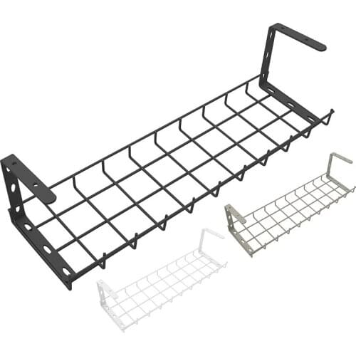 1 Pcs Under Desk Wire Storage Rack Under Desk Go Line Board Under Desk Cable Organizer Wire Cable Tray