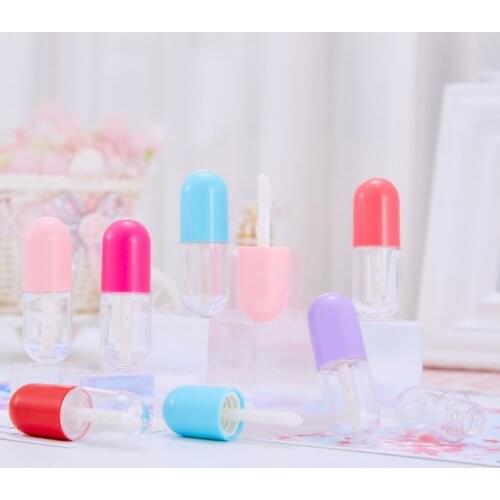 10-200PCS 3ml Empty Lip gloss Tube Sample Bottles Cosmetic Containers Lipstick Lipgloss Packing Bottle Capsule lip gloss bottle