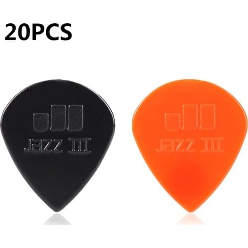 20pcs Guitar Picks Tortex Jazz III XL Guitar Pick Plectrum Mediator Guitar Parts Accessory Colorful Guitar Picks