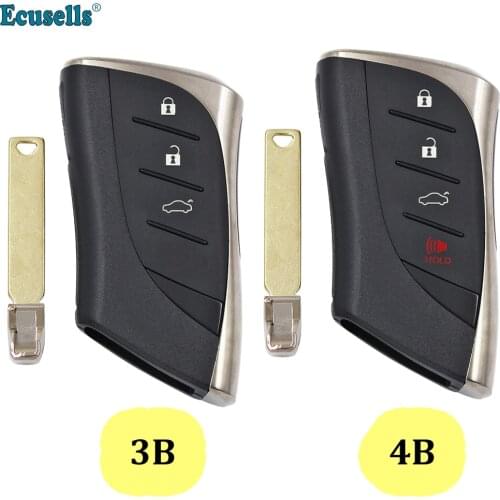 4 Buttons Smart Prox Remote Car Key Shell Case for Lexus LS500 ES300h ES350 ES200 ES260 LS350 LS500h With insert small key