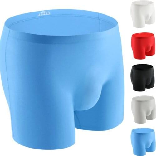 3D Bulge Pouch Mens Sexy Breathable Brief Ice Silk Men Comfortable Underwear Ultra-Thin Underpants Male Boxer Briefs Panties