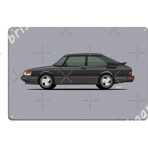 900 Turbo Single Illustration Metal Signs Painting Decor Wall Cave Printing Living Room Tin sign Posters