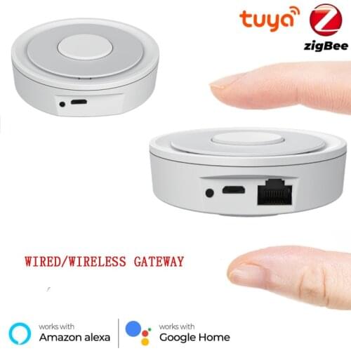 3 In 1 Tuya ZigBee 3.0 Wireless/wired Gateway Hub Smart Home Bridge Home Device Multi Mode Gateway Works With Alexa Google Home