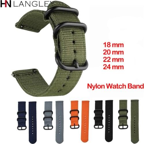 Canvas Nylon Wristband Strap For Xiaomi Amazfit Stratos 2 2S Pace Straps Amazfit Bip Watch band For Samsung Gear S3 S2 Galaxy