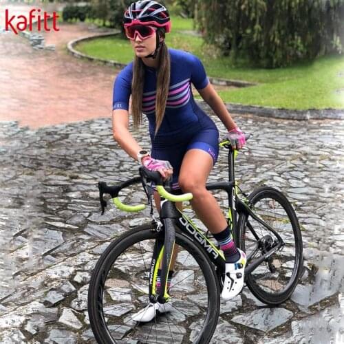 Kafitt Summer suit womens cycling clothes tights jumpsuit Maillot clothing short-sleeved pro fessional team jersey