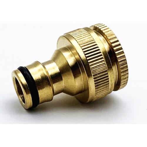 1/2 inch to 3/4 inch Brass Internal/External Threaded Connectors Garden Hose Tap Connector Wire Water Pipe Nipple Adapter