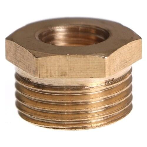 Brass 3/8" BSPT Male 1/8" Female NPT Adapter Brass Pipe Bushing Fitting Reducing Coupler Connector Adapter Pipe Fitting