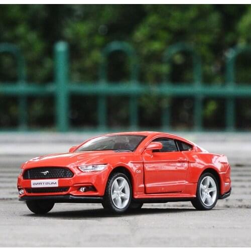 1:36 Scale Ford Mustang GT Alloy Car Model Diecast Pull Back Sports Car Metal Gifts Toys Children Birthday Present