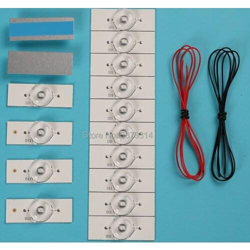 Nuevo Juego de 3V 6V lámpara de aluminio cuentas forTCL Lehua Skyworth Hisense Konka Changhong Haier Skyworth lámpara Universal