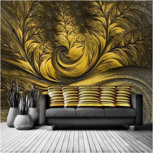 Custom wallpaper mural nightclub embossed leather living room clubhouse TV background wall - waterproof material