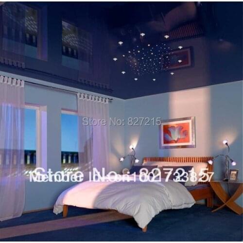 Blue Glossy Stretch Ceilings for Ceiling Decoration/ Bedroom Ceiling
