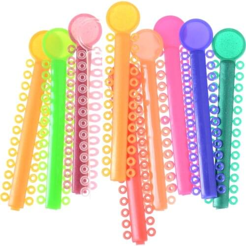 20/40Pcs/set New Dental Orthodontic Materials Ligature Ties Colorful Rubber Band Elastic Dentist Prod Random Color Wholesale