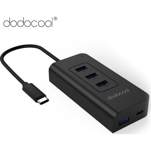Dodocool USB Type C Hub USB C for Macbook Pro Huawei MateBook Type-C PD Charger 4-Port USB 3.0 Hub Multi USB C Adapter Dock