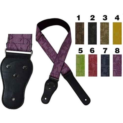 Widen Thicken Genuine Ukulele eletric Guitar Ukulele Shoulder Strap Guitarra Bass Accessories Parts Personalized Get Free Picks