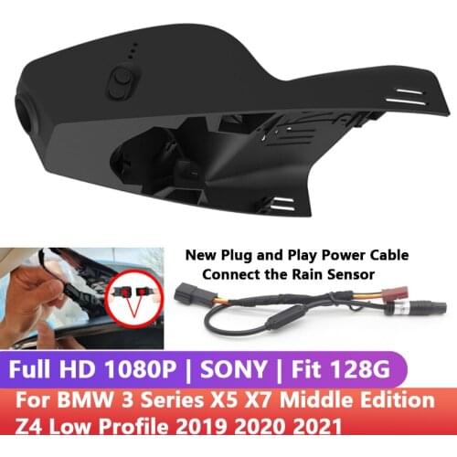 Plug and play Car DVR Wifi Video Recorder Dash Cam Camera For BMW 3 Series X5 X7 Middle Edition Z4 Low Profile 2019 2020 2021 HD