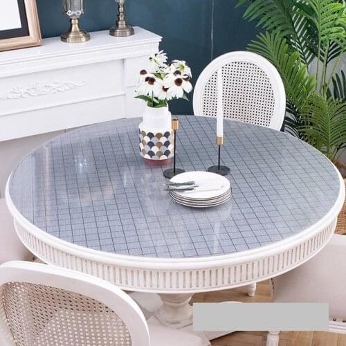 Na Waterproof Tafelkleed Plastic Obrus Pokojowy Household Item Round PVC Manteles Toalha De Mesa Nappe Tablecloth Table Cloth