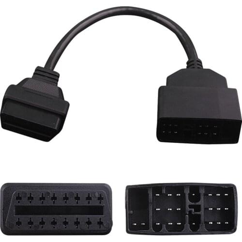 High Quality for Toyota 22Pin to 16Pin Female OBDII Cable 22 pin Diagnostic tool obd1 to OBD2 Connector cable