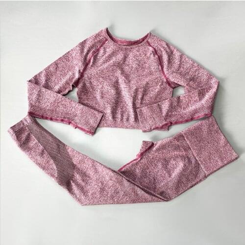 2 Pcs/set Yoga Set Active Wear Women Sports Wear for Women Gym Fitness Clothing Booty Yoga Leggings + Top GYM Sport Suit Femme