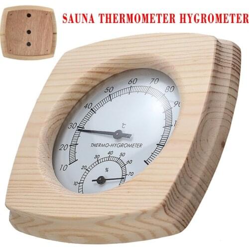 2 in 1 Wood Sauna Thermometer Hygrometer Sauna Room Humidity Temperature Measurement For Family Hotel Club-Sauna