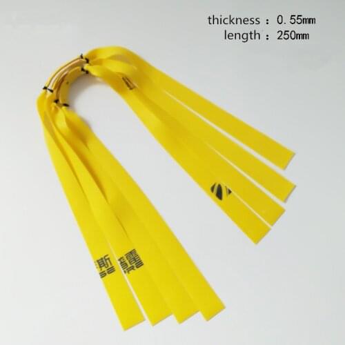 3 Pieces Of Slingshot Flat Rubber Band Thickness 0.55-0.8mm 6 Color Ejection Natural Latex flat Elastic Shooting