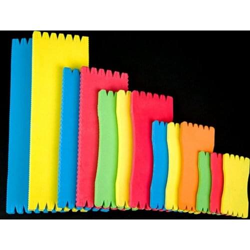 5PCS/10PCS EVA Colored Flasher Rig Foam Holder for Fishing Line Fishing Tackle Accessory Winding Plate Panel Storage Boards