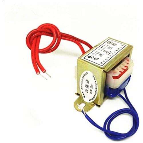 5W EI Ferrite Core Input 220V 50Hz Vertical Mount Electric Power Transformer