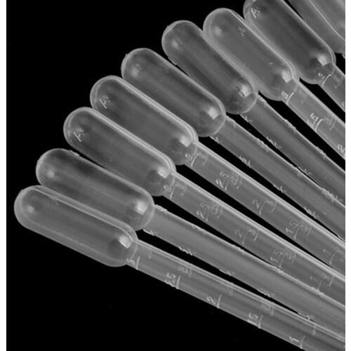 50Pcs Durable Airbrush 3ml Disposable Plastic Eye Dropper Transfer Graduated Pipettes Kitchen Accessories Supplies