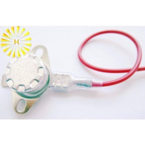 6.3mm Terminal with 20cm Wire Connector Cable For KSD301 Thermostat x 100pcs