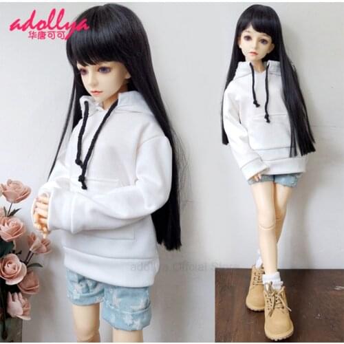 Adollya BJD Doll Accessories Hoodie Clothes For Dolls Cap Sweatshirt Clothes Toys For Girls Suitable for 1/3 1/4 1/6 BJD Dolls