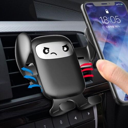 Car Mount Phone Holder Stand Creatives Universal Air Vent Auto Interior Accessories For Smart Phone Stand Holder Bracket