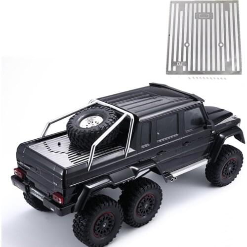 DJC TRAXXAS TRX-4 Metal Trunk Trim Anti-skid Plate Trunk Cover TRX-6 6X6 G63 G500 RC Car Upgrade accessories Parts rc carros