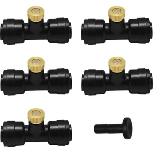 Tees Nozzles Print Head Sprinkler Stainless Steel For Outdoor Garden 1/4 Inch Cooling Suit Accessories Water Sprayer