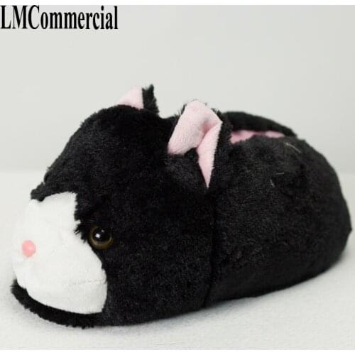 Indoor Slippers Special Offer Custom Warm Winter Home Cat Slippers Thick Soft Bottom Shoes Wood Floor lovers shoes Men&Women