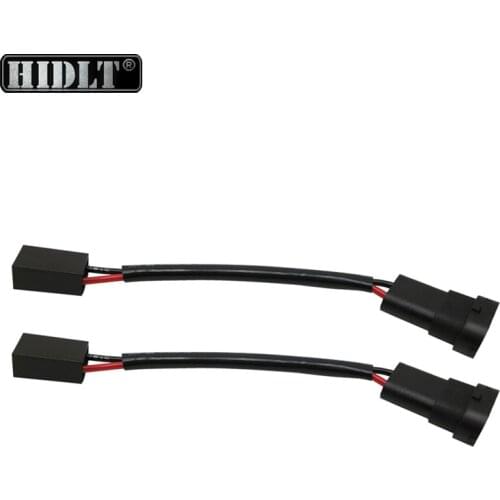 HIDLT 2PCS H7 To H11 Car HID LED Light Lamp Socket Converter Connector Wire Male Female Plug Adapter H7 To HB3 HB4 9005 9006